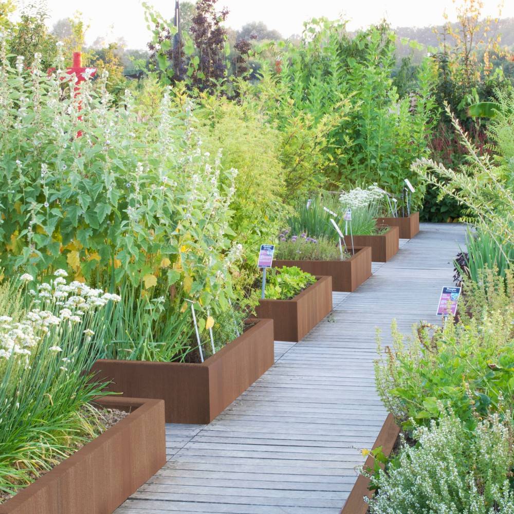 Carré potager Triangle Corten - H.30cm - 1400 x 858 x 300 mm - Image 6