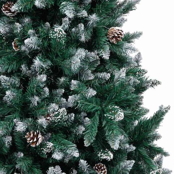 Sapin de Noël | Arbre de Noël artificiel Vert 240 cm PVC, Acier et Plastique Maison Chic - Image 8