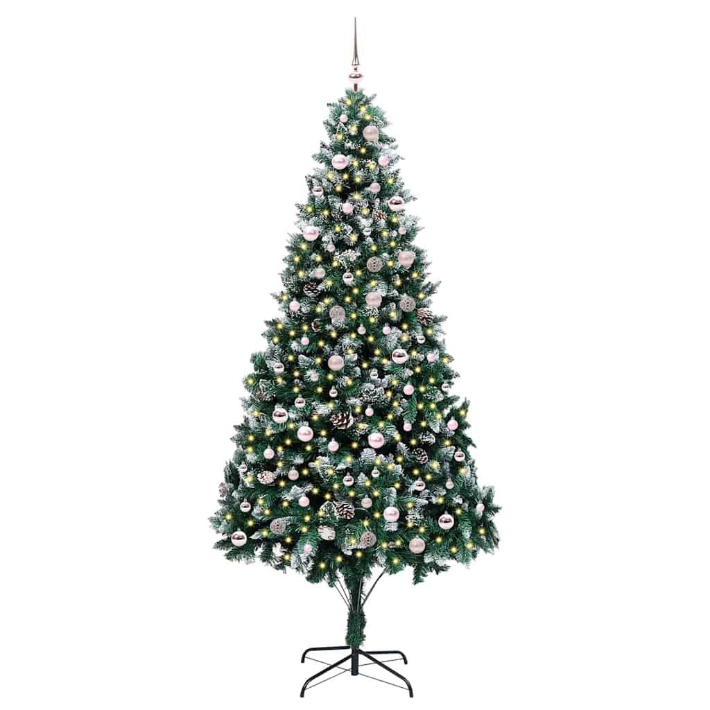 Sapin de Noël | Arbre de Noël artificiel Vert 240 cm PVC, Acier et Plastique Maison Chic - Image 3