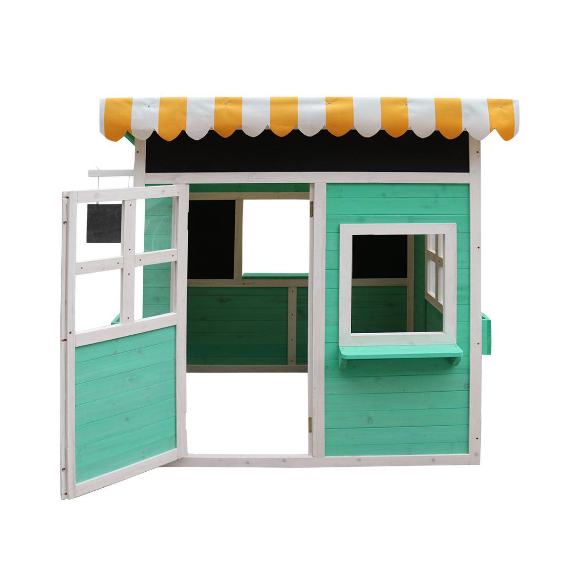 Cabane Kiosque marchand pour enfant en bois peint - Cémonjardin - Image 3