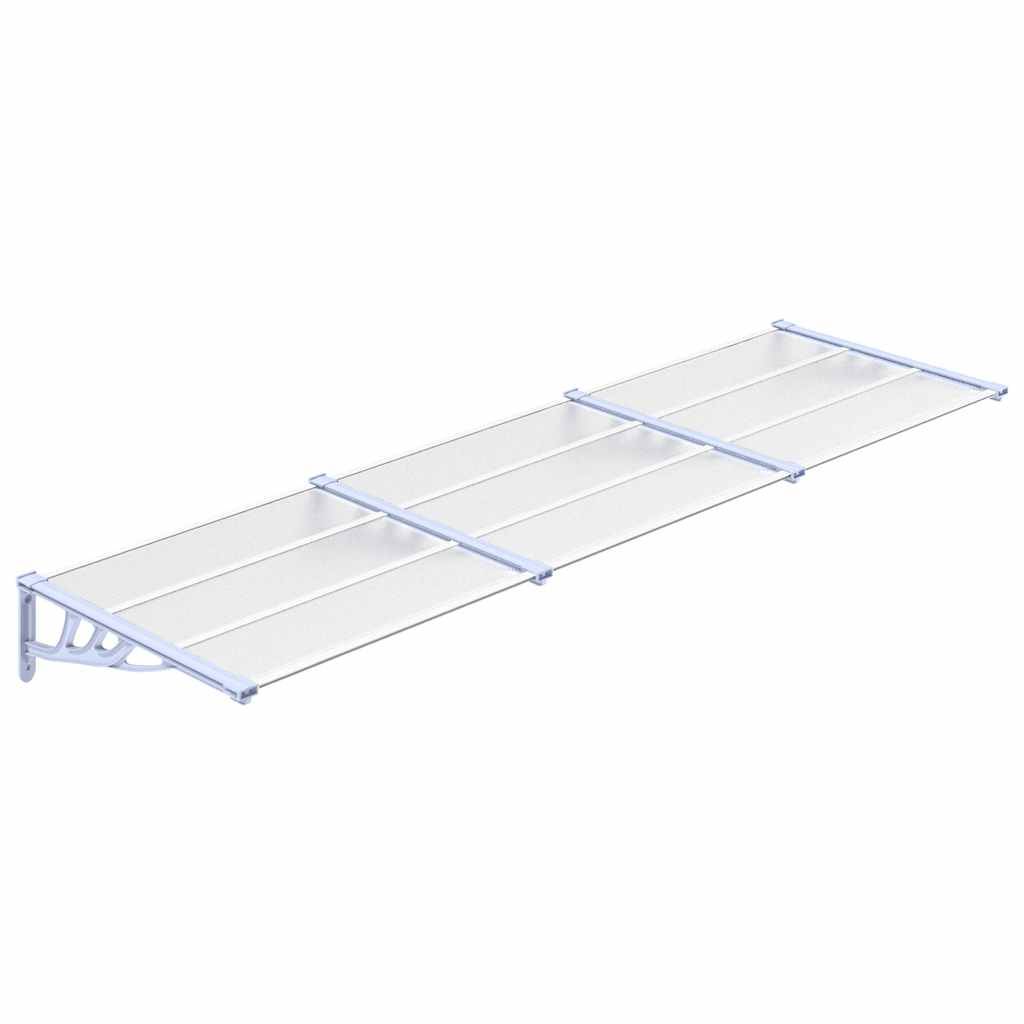 Vidaxl - Auvent de porte Gris et transparent 297,5x90 cm Polycarbonate vidaXL 153694 - Image 2