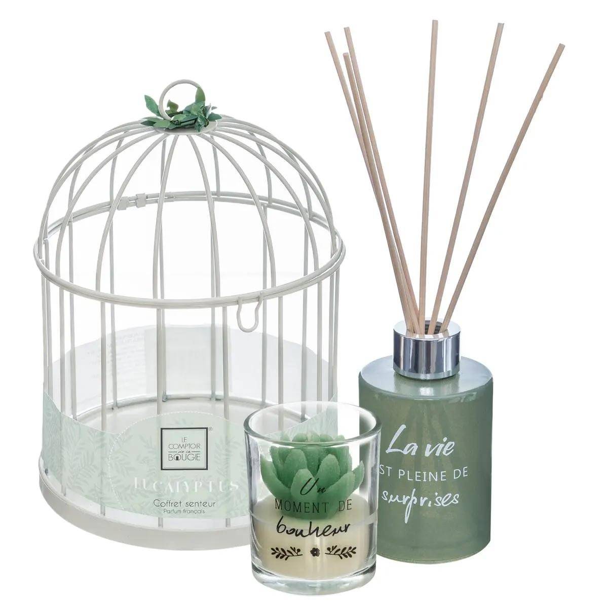 Coffret de Fragrances "Cage" 20cm Eucalyptus - Image 2