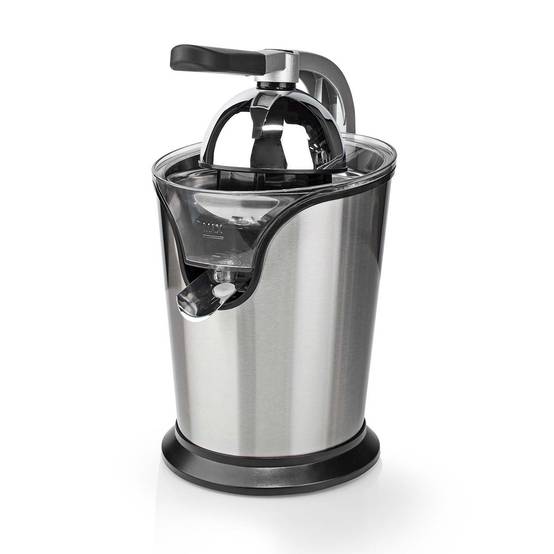 Presse-agrumes 100W Inox Silencieux Levier Bec Anti goutte 2 cones Haute Qualité NEDIS - Image 2