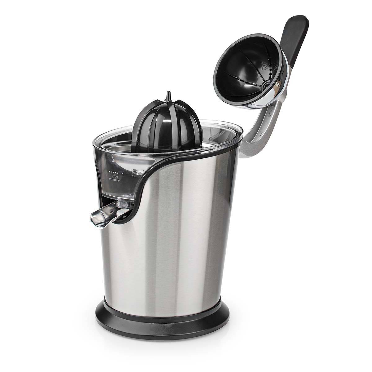 Presse-agrumes 100W Inox Silencieux Levier Bec Anti goutte 2 cones Haute Qualité NEDIS - Image 7