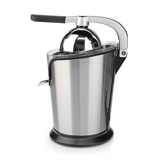 Presse-agrumes 100W Inox Silencieux Levier Bec Anti goutte 2 cones Haute Qualité NEDIS - Image 3