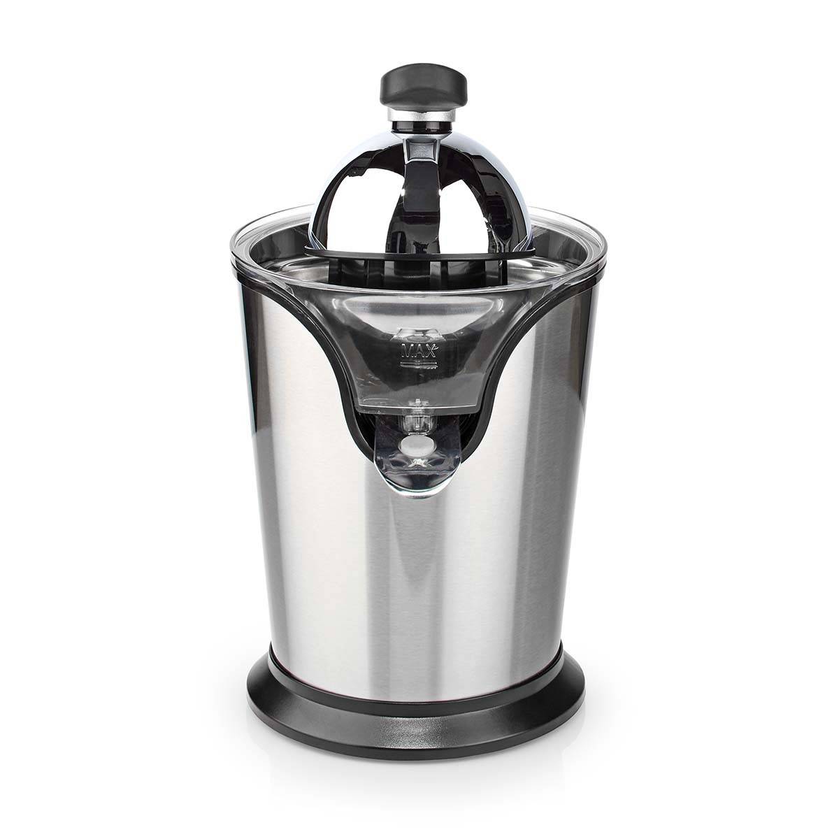 Presse-agrumes 100W Inox Silencieux Levier Bec Anti goutte 2 cones Haute Qualité NEDIS - Image 1