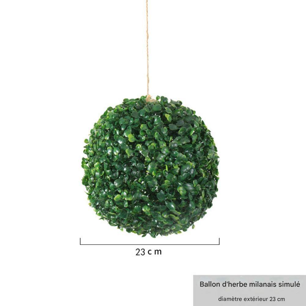 Suspension Décorative Plante Artificielle Milan 23 cm - Lot de 2 - Décoration Plafond Réaliste - Lytech - Image 2