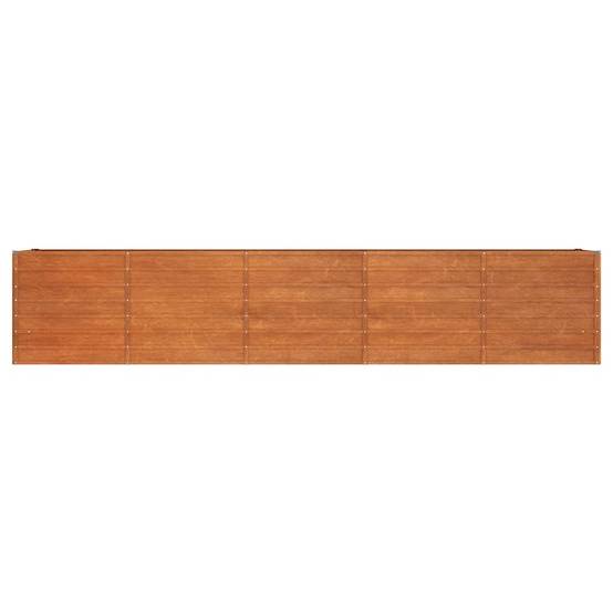 Vidaxl - Lit surélevé de jardin rouillé 400x80x77 cm acier corten vidaXL 151965 - Image 5