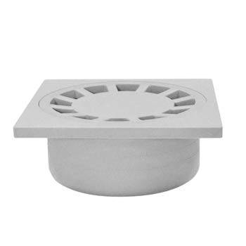 Jardibric - Jardibric - Siphon de Cour 150x150 mm Gris - Siphon Extérieur Polypropylène - Évacuation Eaux Pluviales - Image 1