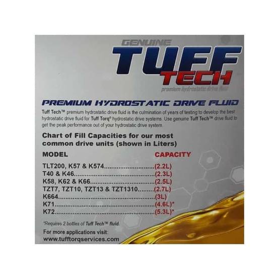 Tuff 74 HUILE POUR TRANSMISSION HYDROSTATIQUE 3L TUFF TORQ - Gamm vert