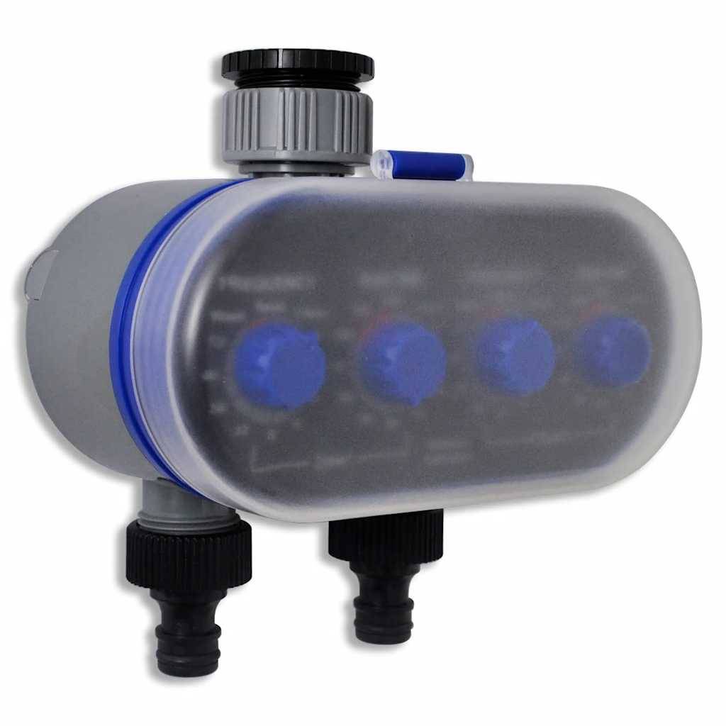 Vidaxl - Minuterie d'arrosage automatique électronique de jardin Double sortie vidaXL 41193 - Image 7