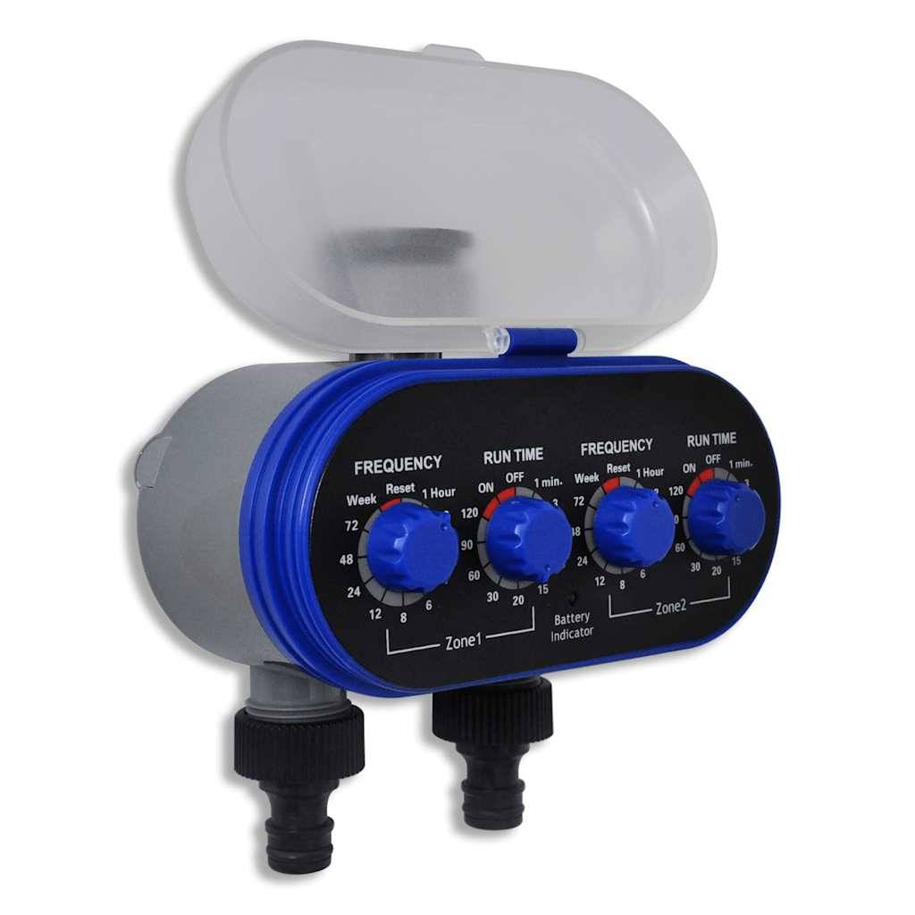Vidaxl - Minuterie d'arrosage automatique électronique de jardin Double sortie vidaXL 41193 - Image 1