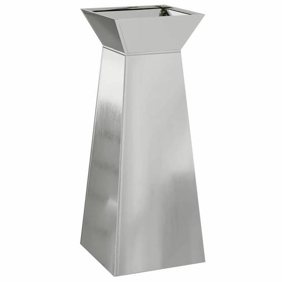 ComfortXL - Lot de 2 Bacs à Fleurs Hauts Design Pilier, Jardinière Colonne en Acier Argenté 100cm – ComfortXL Outdoor Living - Image 5