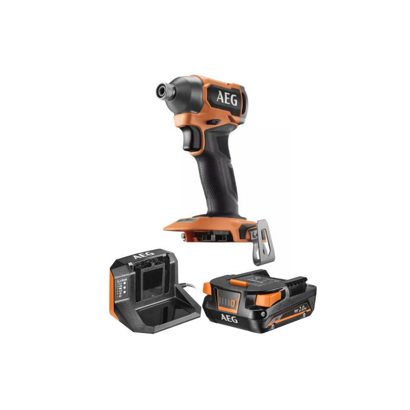 Aeg - Pack AEG Visseuse à chocs AEG - BSS18SBL2-0 - 18V Brushless - Subcompact - 1 batterie 2.0Ah - 1 chargeur - SETL1820S - Image 1