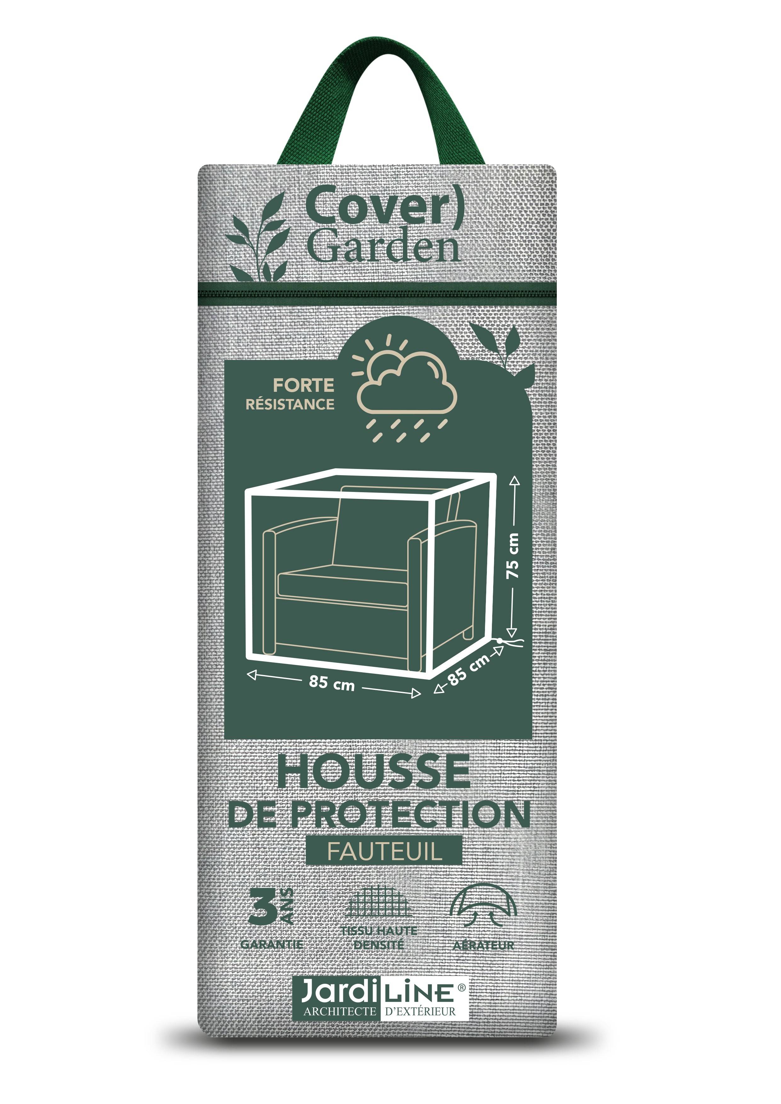 Housse de protection Cover Garden pour fauteuil de jardin - 85 x 85 x 70 cm - Jardiline - Image 4