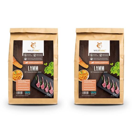 Wildfang - Wildfang — Croquettes sans céréales pour chien adulte, 50 % agneau, patate douce 23 %, hypoallergénique, haute qualité - Image 1