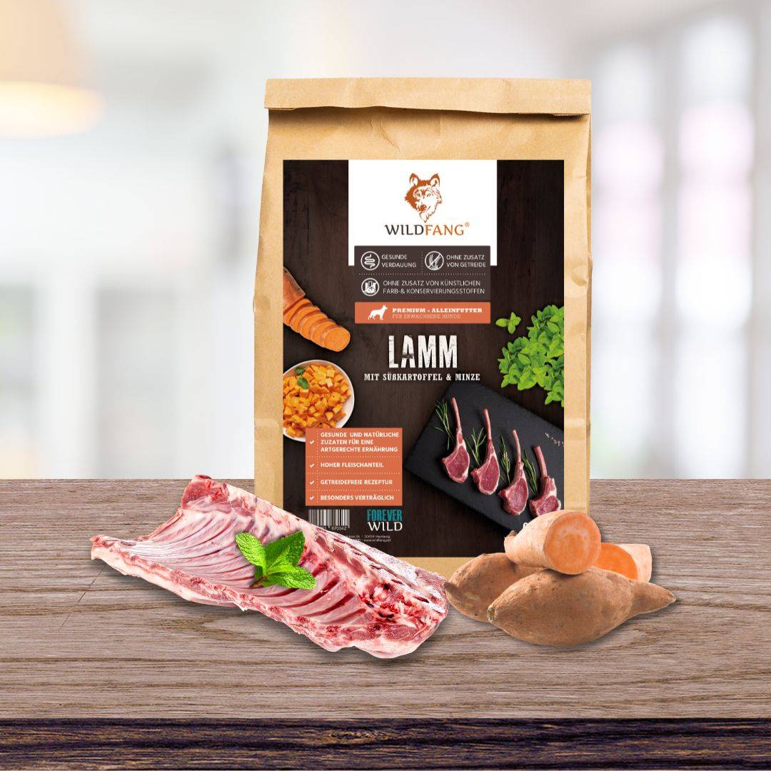Wildfang - Wildfang — Croquettes sans céréales pour chien adulte, 50 % agneau, patate douce 23 %, hypoallergénique, haute qualité - Image 9