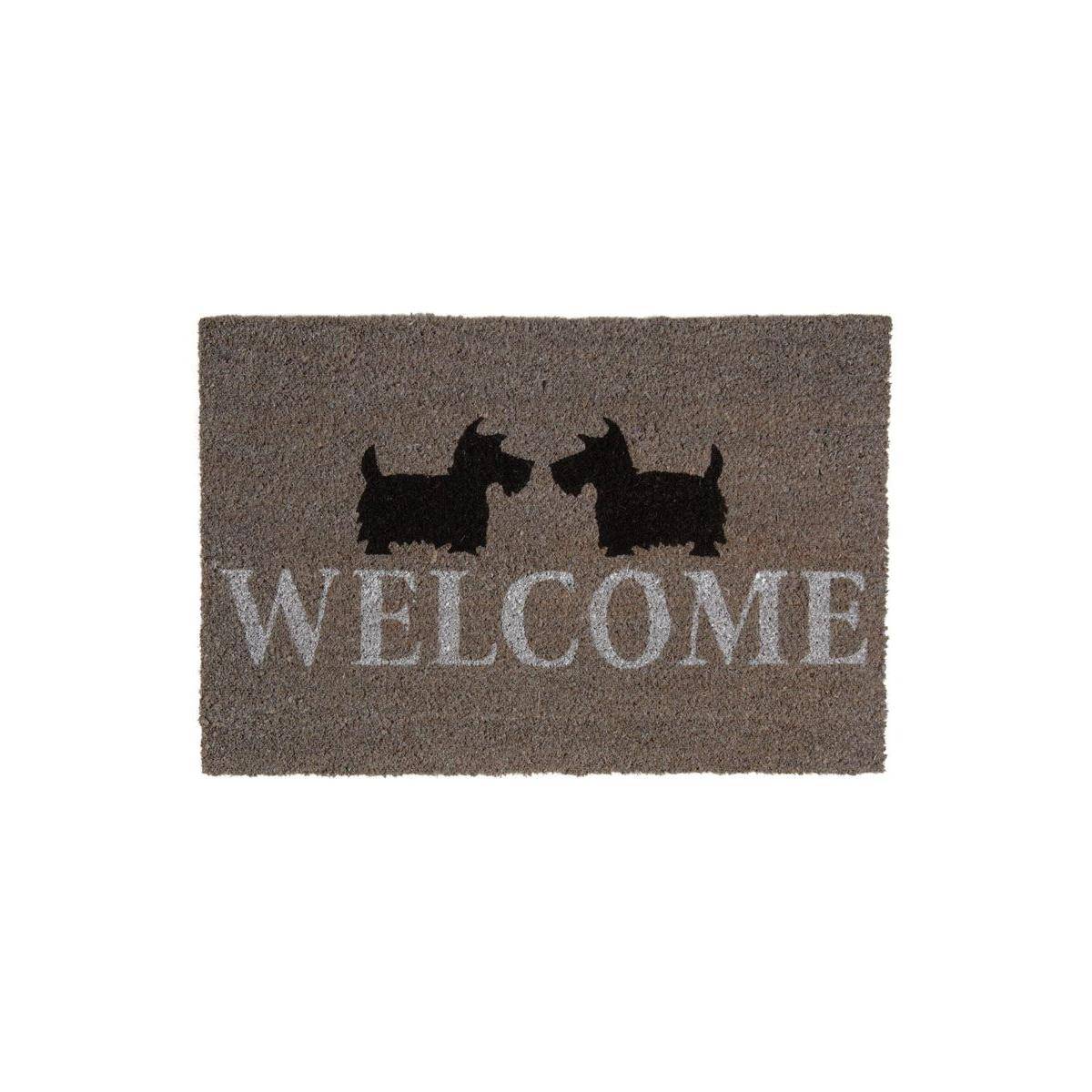 Aubry Gaspard - Paillasson coco teintée 60 x 40 cm Scottish welcome - Image 1