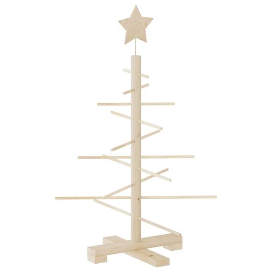 Vidaxl - Arbre de Noël en bois pour décoration 75 cm bois massif de pin vidaXL 357988 - Image 2
