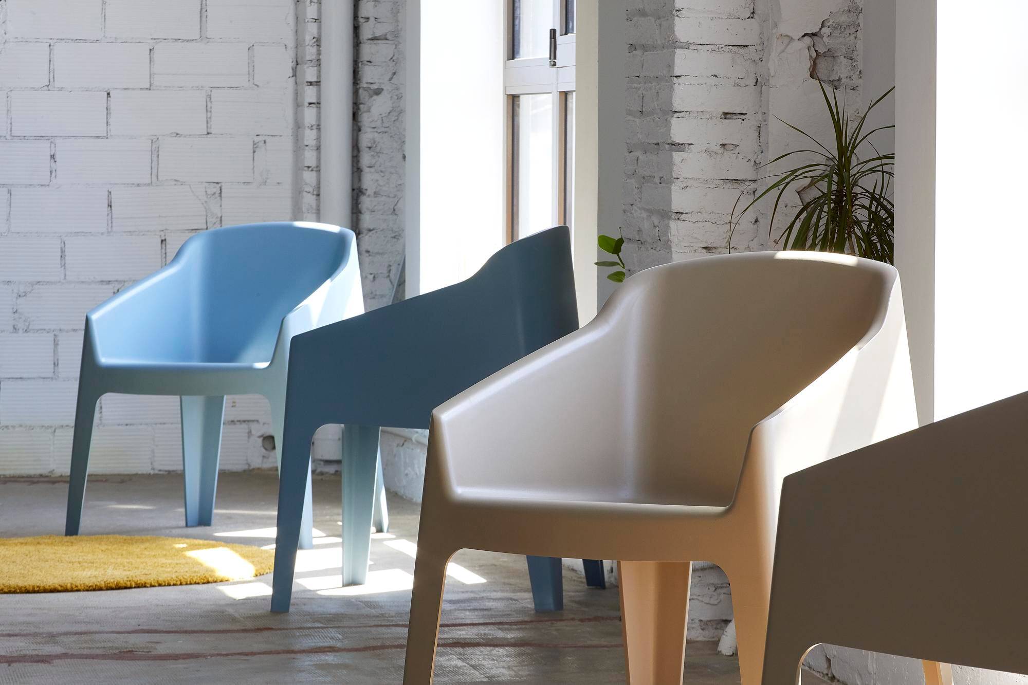 Garbar - Fauteuils Baku garbar plastique blanc (Lot de 2) - Image 3