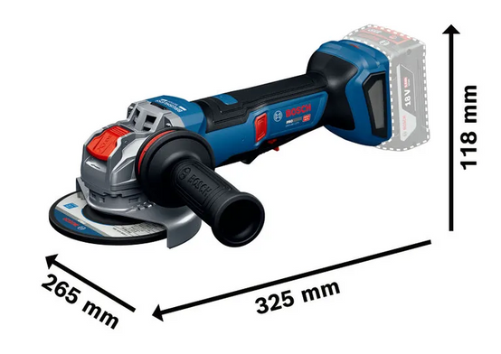Meuleuse angulaire PRO GWX18V-11PS avec X-LOCK - L-Boxx - Solo - BOSCH - 06019N4400 - Image 3