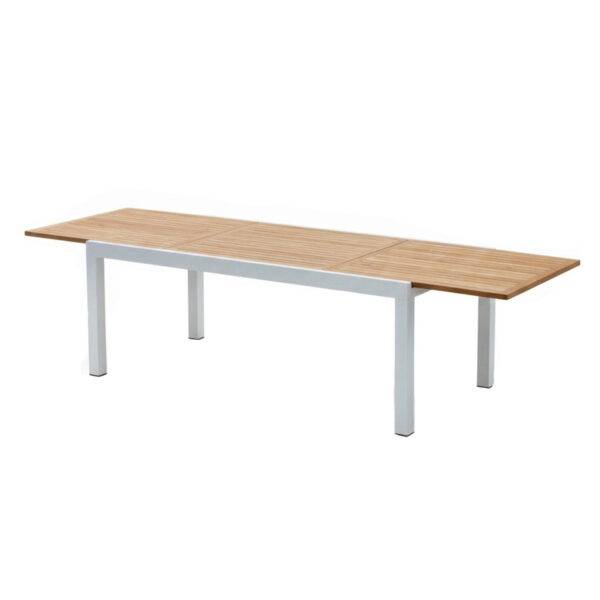 Wilsa Garden - Ensemble de jardin aluminium 10/12P teck extensible BALITECK avec 8 fauteuils et 4 chaises - Image 5