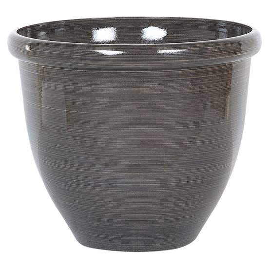 Cache-pot d'extérieur Fibre d'argile Marron TESALIA - Beliani - Image 1