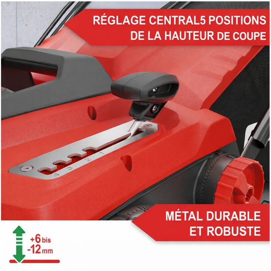 Scarificateur Aérateur de pelouse électrique 2 en 1 1800 watts Largeur travail 38cm - Image 4