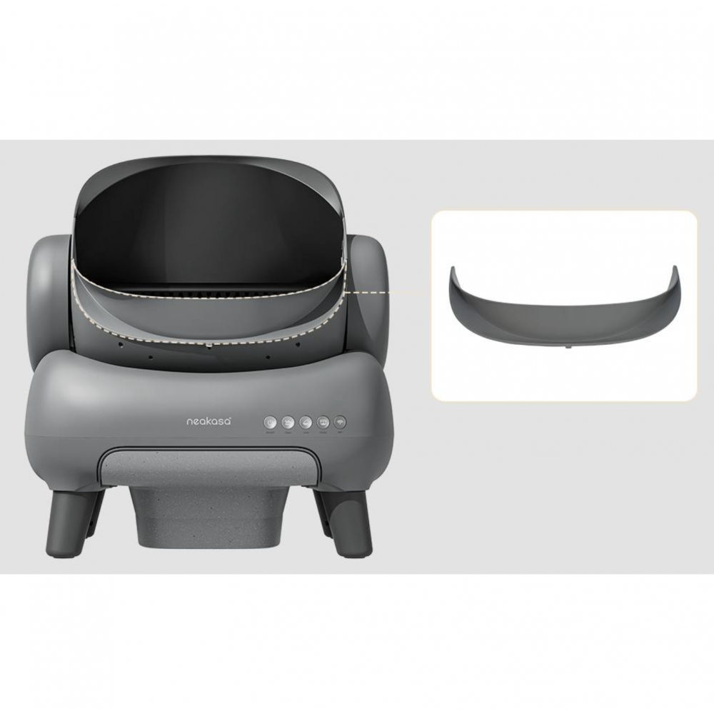 NEAKASA M1 Litière automatique pour grands chats, Gris + Clôture d'entrée surélevée NEAKASA - Image 3