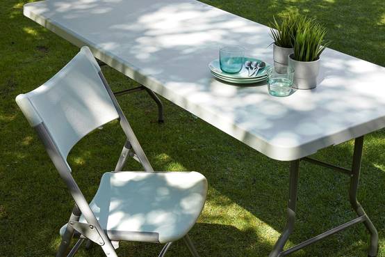 Garbar - Chaises pliantes Klaus garbar plastique gris (Lot de 4) - Image 6