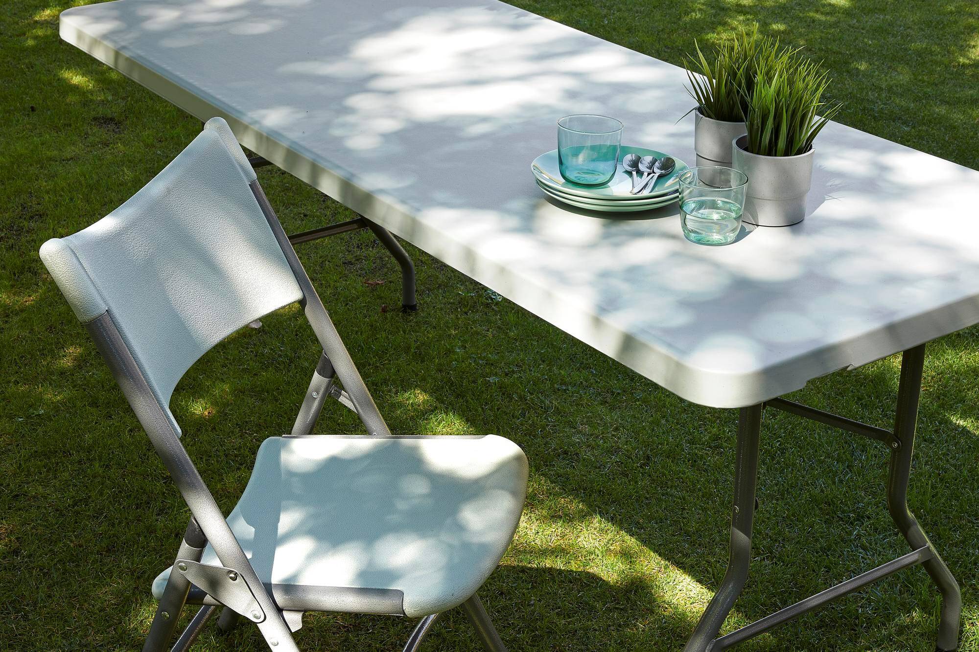 Garbar - Chaises pliantes Klaus garbar plastique gris (Lot de 4) - Image 6