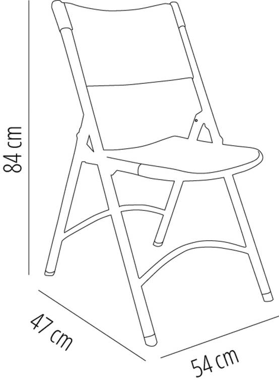 Garbar - Chaises pliantes Klaus garbar plastique gris (Lot de 4) - Image 2