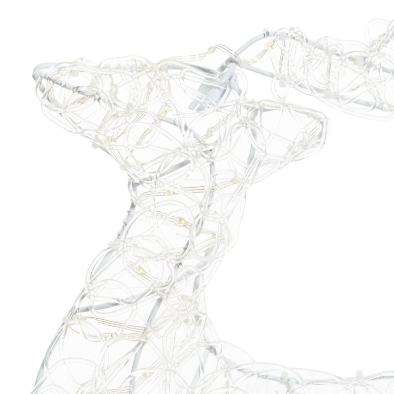 Lotti - Renne lumineux au Galop 2D H65cm 100 Led blanc froid fixe Acrylique 31V Lotti - Image 6