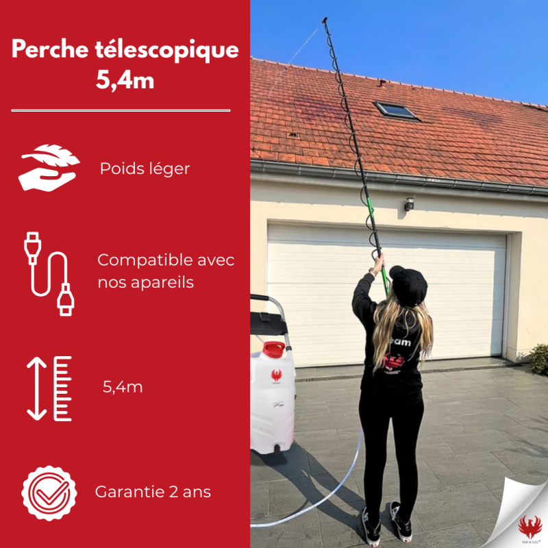 PHOENIX Perche télescopique 5,4M compatible Pro Sprayer(EVO)/ Dorsal Sprayer(EVO)/Gladiator - Image 2