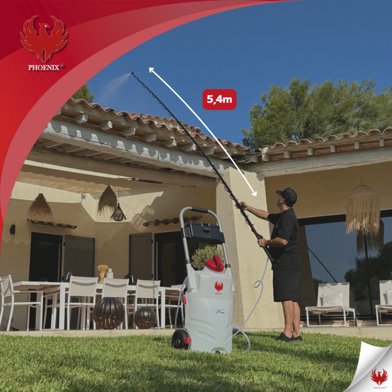 PHOENIX Perche télescopique 5,4M compatible Pro Sprayer(EVO)/ Dorsal Sprayer(EVO)/Gladiator - Image 3