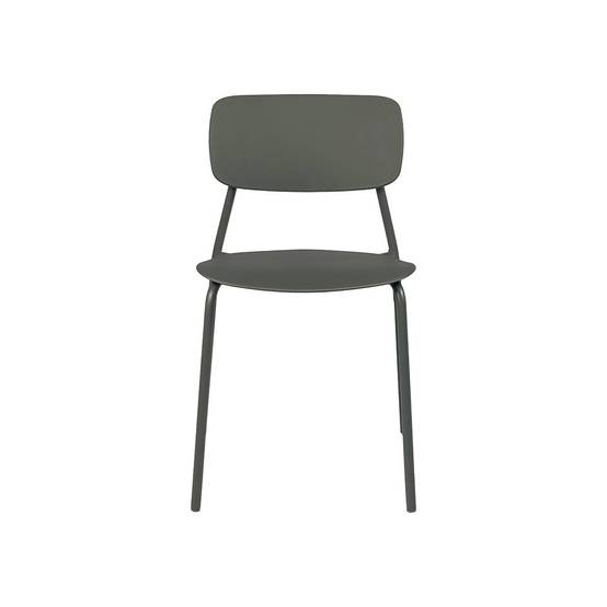 Table de jardin métal + 4 assises kaki. Amélia + Liva L 120 x 70 x 72.5cm | sweeek - Image 6