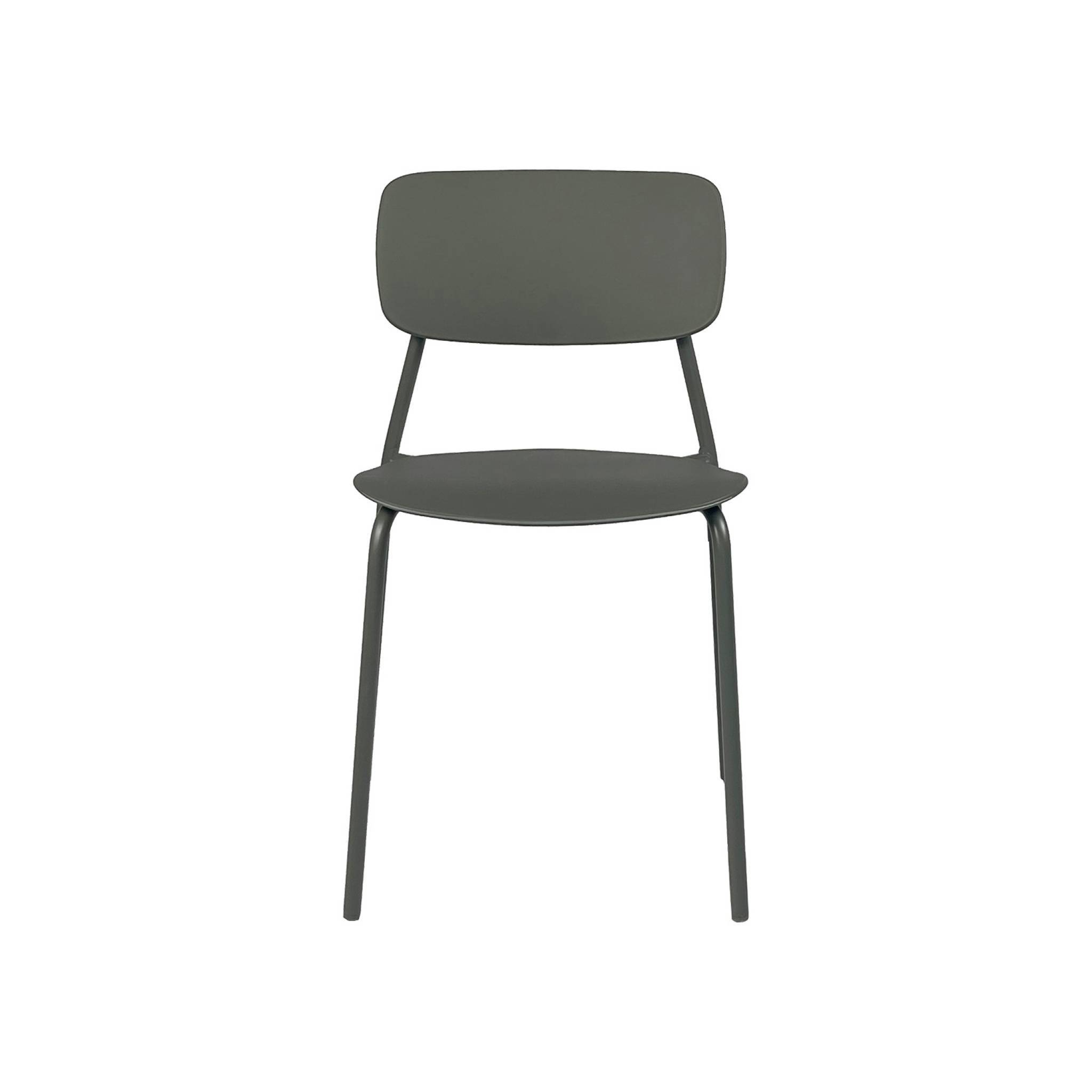 Table de jardin métal + 4 assises kaki. Amélia + Liva L 120 x 70 x 72.5cm | sweeek - Image 6