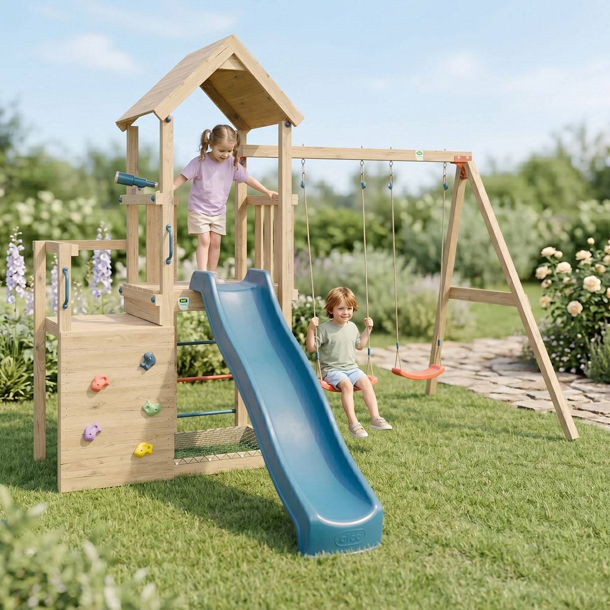 Trigano Jardin - Aire de jeux en bois ULTRA XPLORER TRIGANO 2- 8 enfants - Image 2