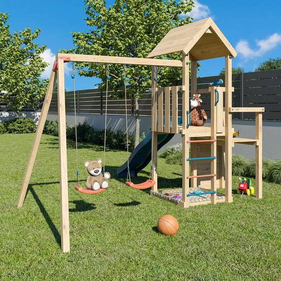 Trigano Jardin - Aire de jeux en bois ULTRA XPLORER TRIGANO 2- 8 enfants - Image 4