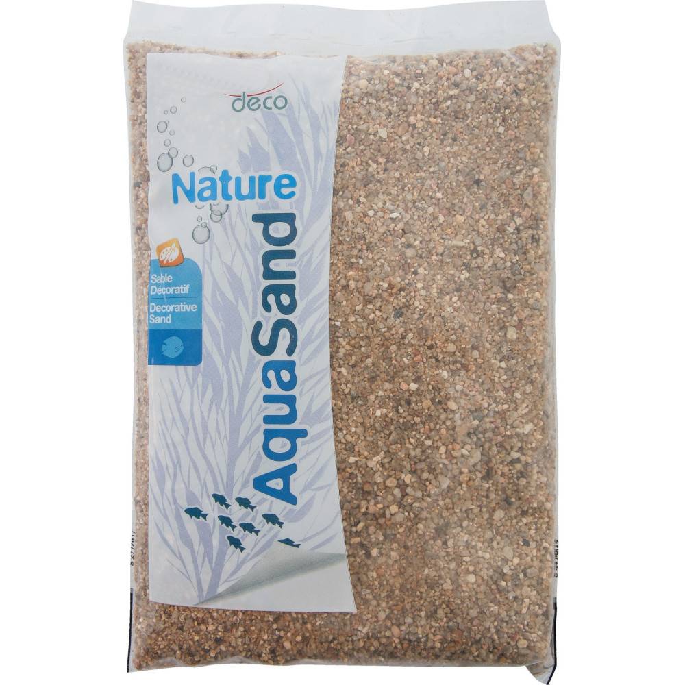Animallparadise - sol décoratif 1-4 mm, naturel rivière AquaSand 1 kg pour aquarium - Image 1
