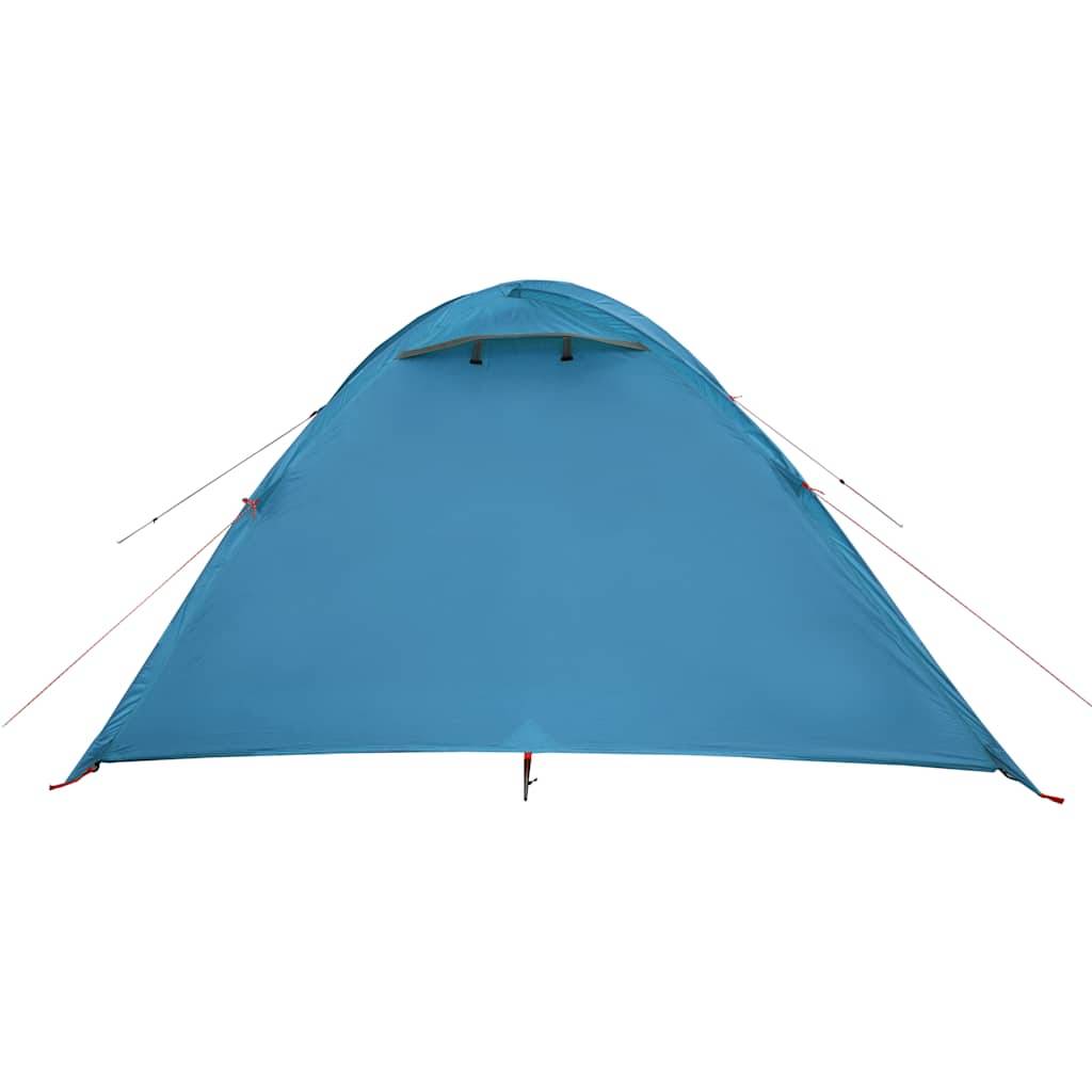 Tente Dôme 2 Personnes – 200x150x110 Cm, Polyester Oxford Imperméable, Fibre De Verre, Léger 1057 G – Idéal Camping Et Rando (Bleu)