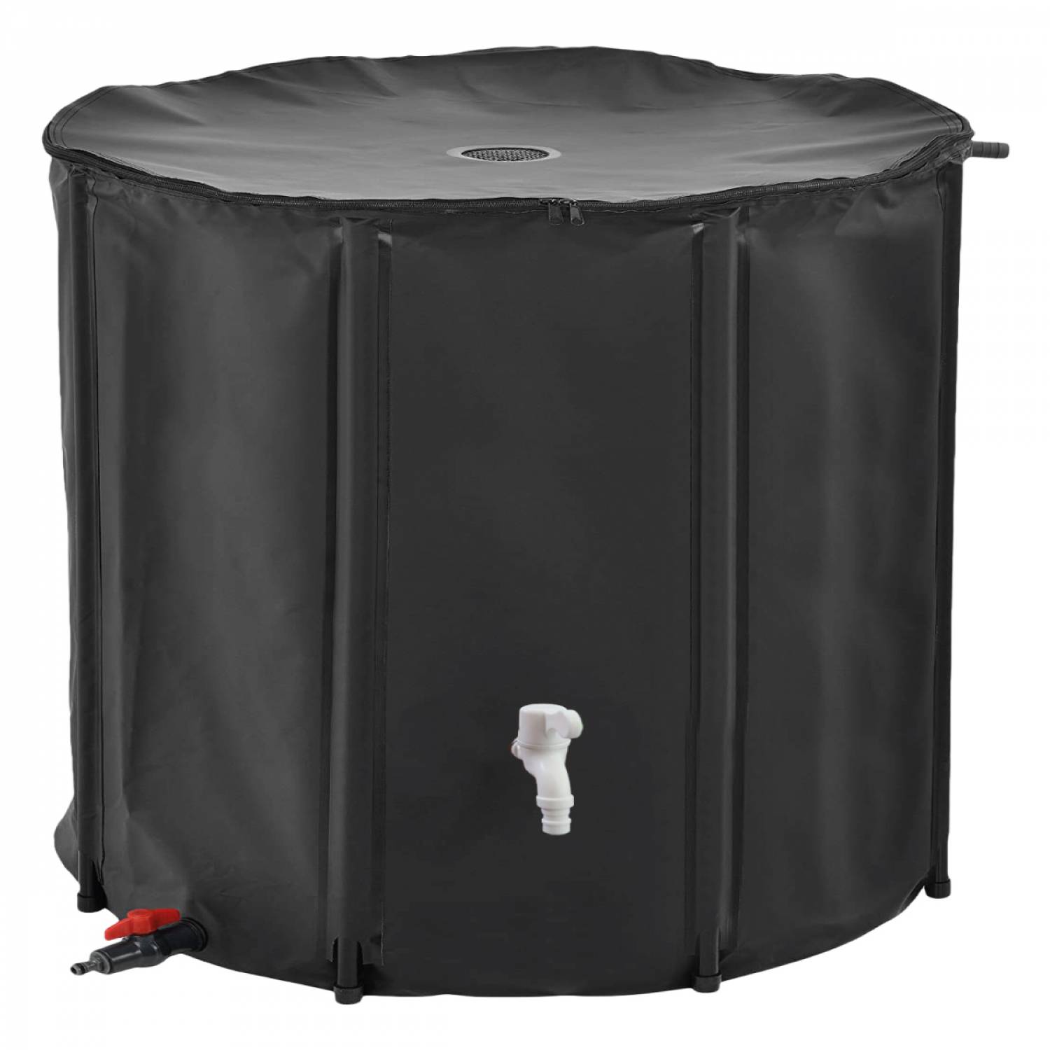 Réservoir souple, récupérateur d'eau de pluie pliable - 1000 L - Noir - Linxor - Image 1