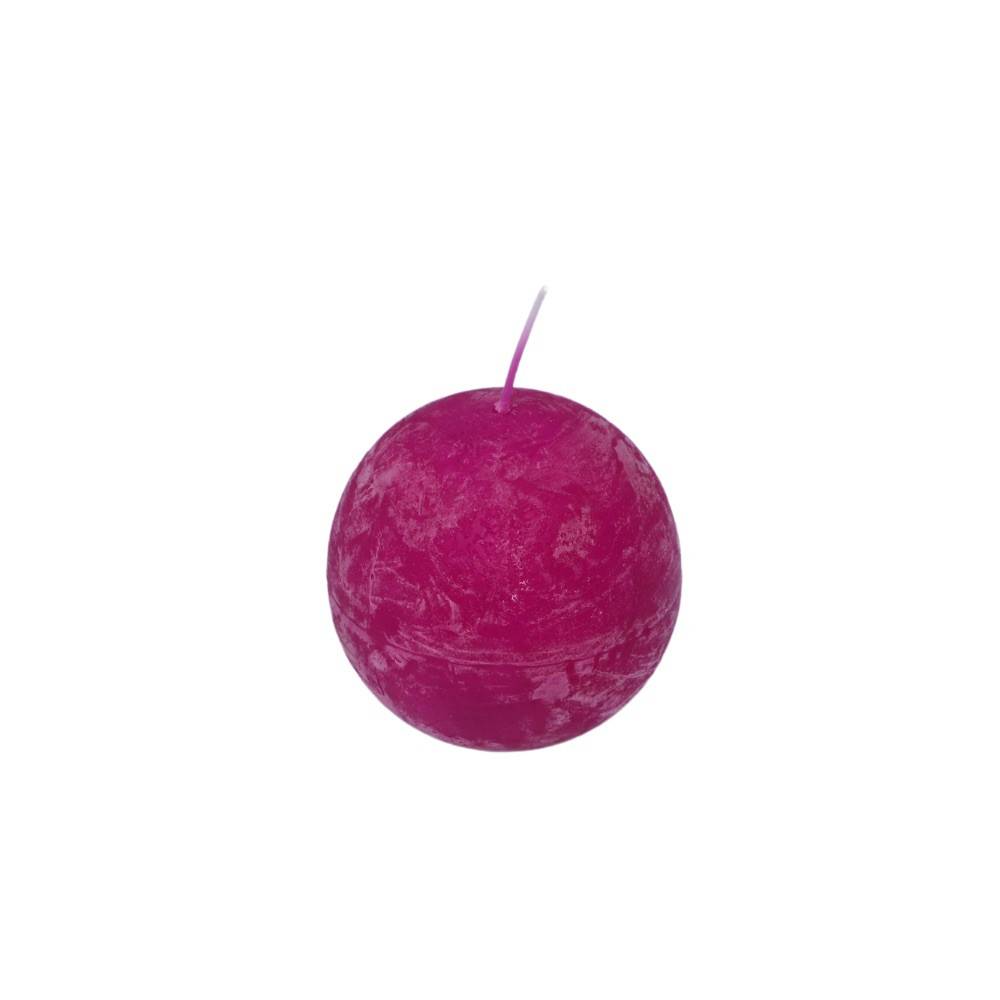 Chemin De Campagne - Bougie ronde fuschia et violette Chemin de campagne - Image 1