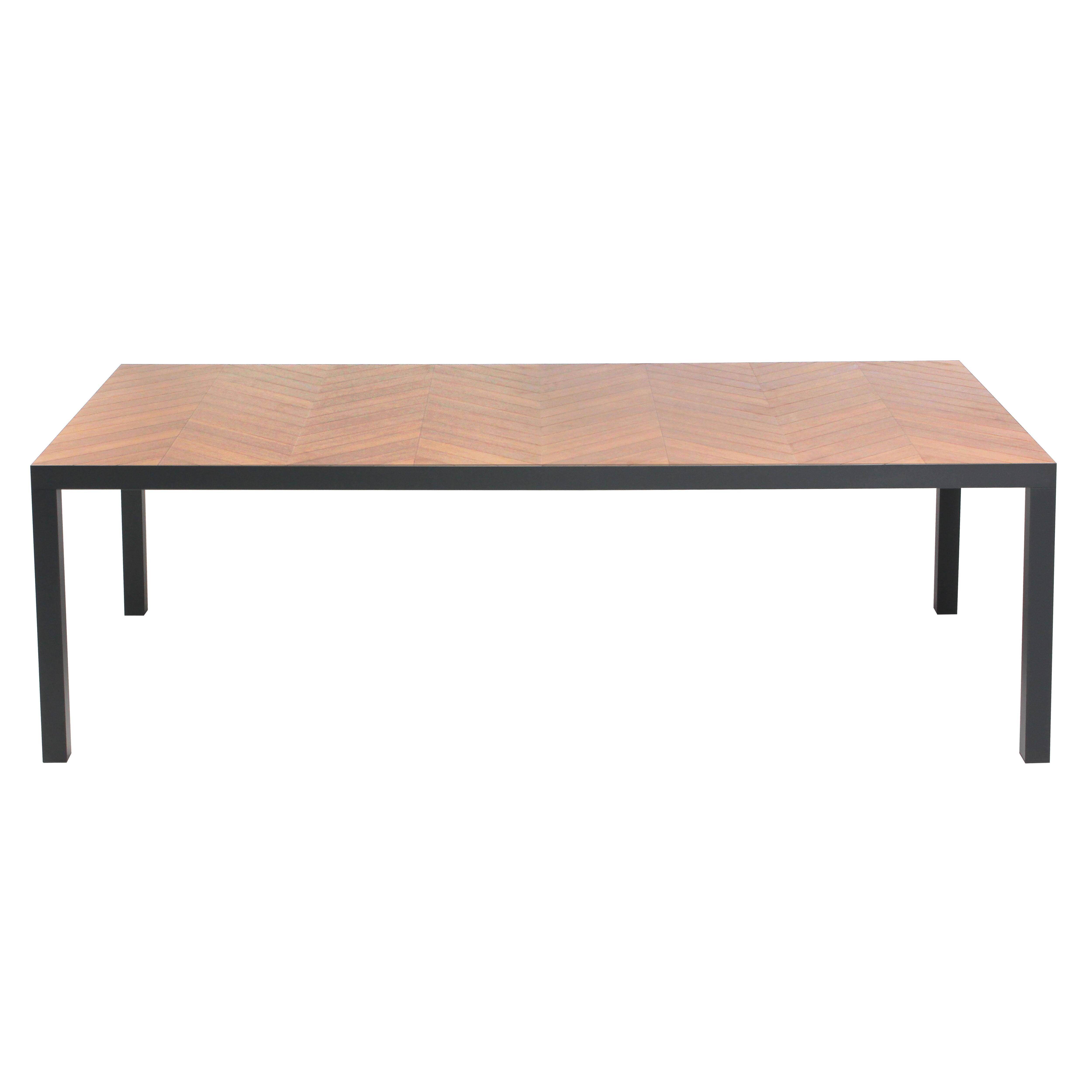 Oviala - Table de jardin aluminium et céramique effet bois 10 places 241 cm Tivoli - Oviala - Image 6