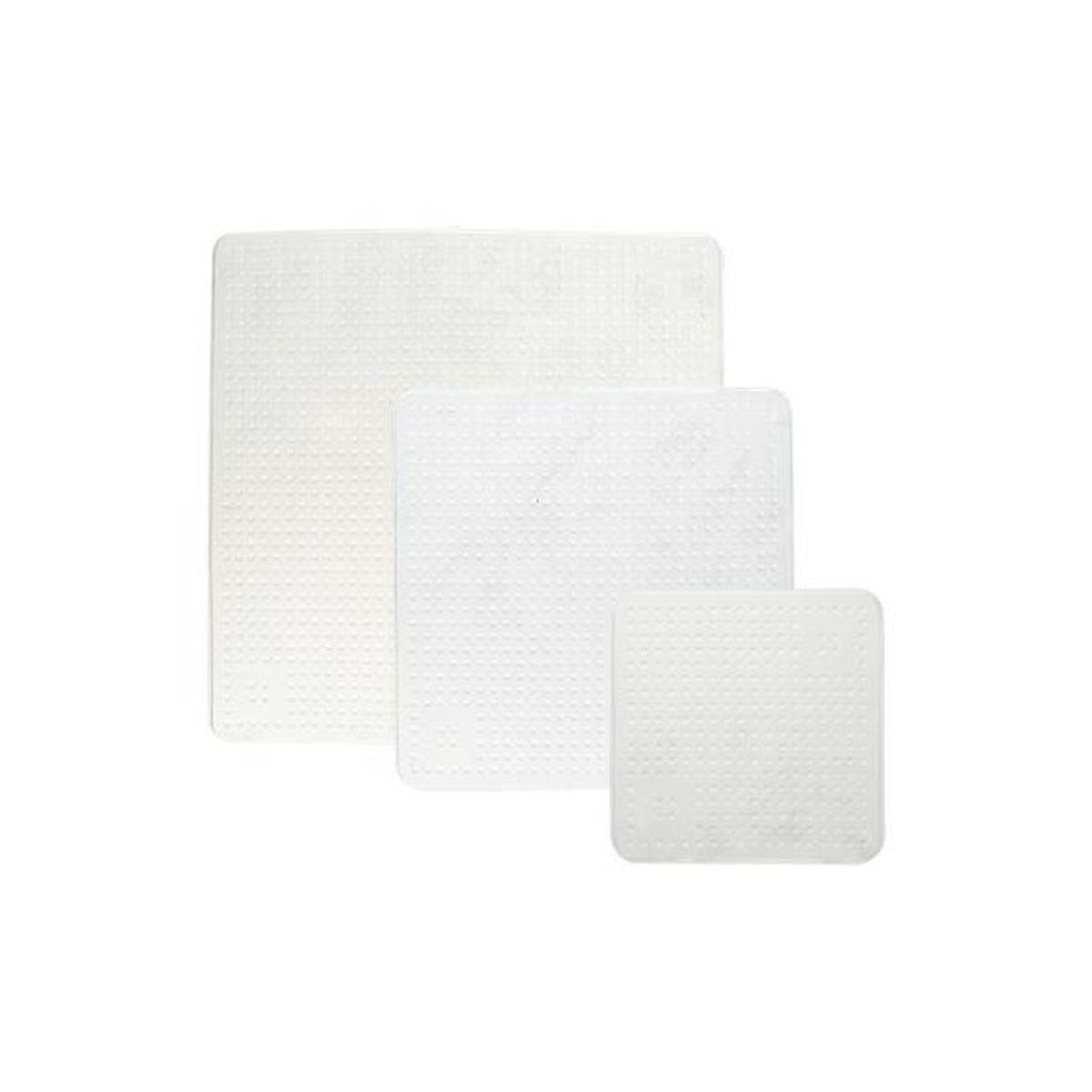 Lot de 3 Couvercles "Extensibles" 19cm Blanc