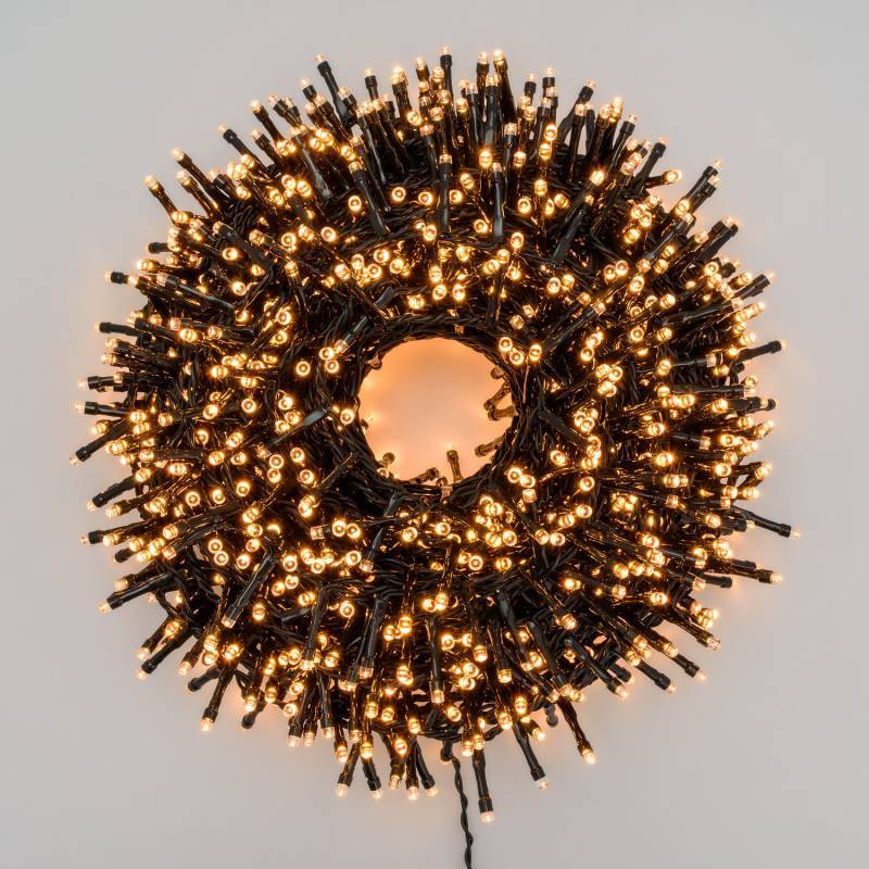 Lotti - Guirlande Boa 40M 2000 LED 8 effets lumineux ambré câble vert Lotti - Image 2