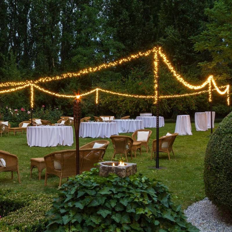 Lotti - Guirlande Boa 40M 2000 LED 8 effets lumineux ambré câble vert Lotti - Image 7