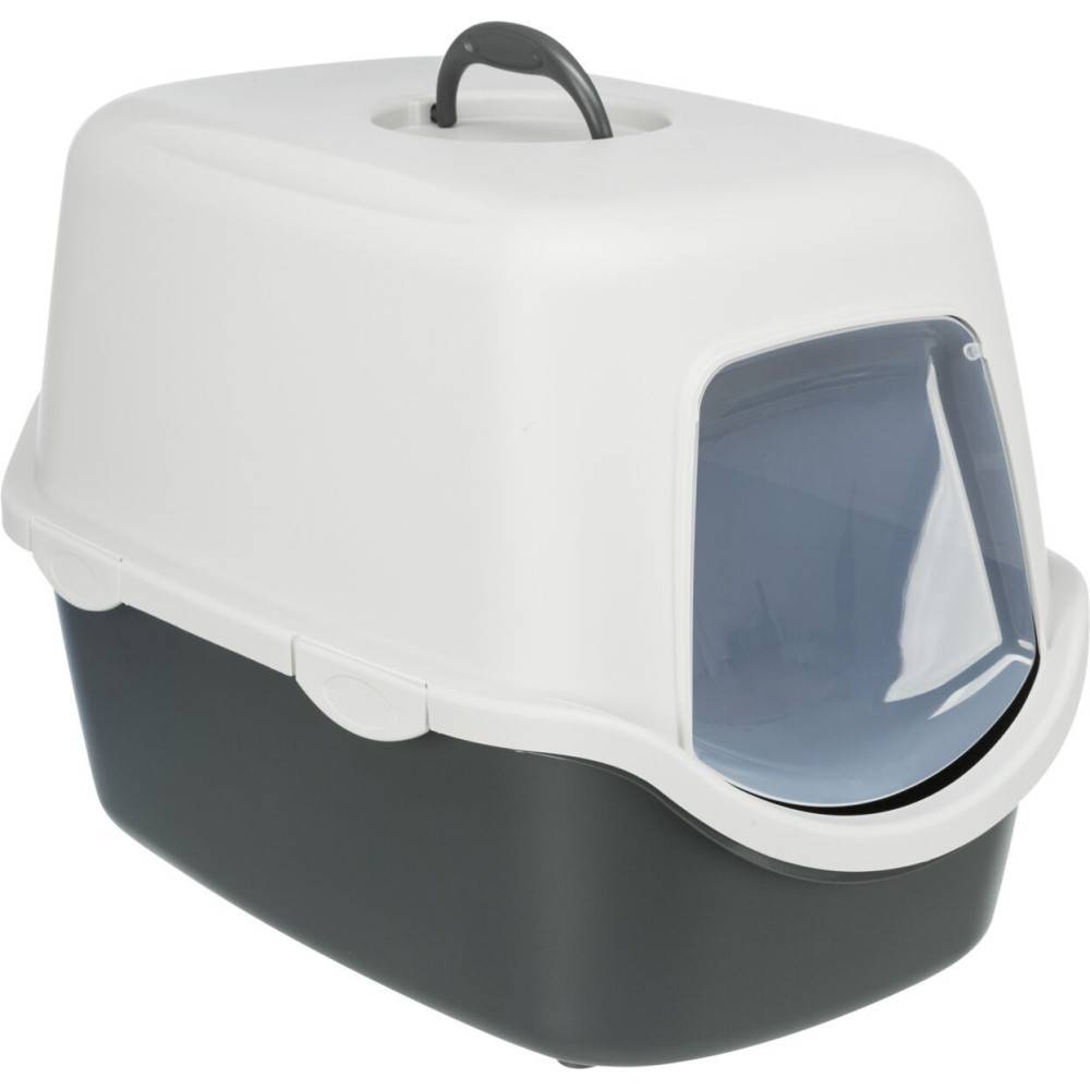 Trixie - Trixie - Maison de toilette Vico 40 x 56 cm x H40  grise pour chat - Image 1