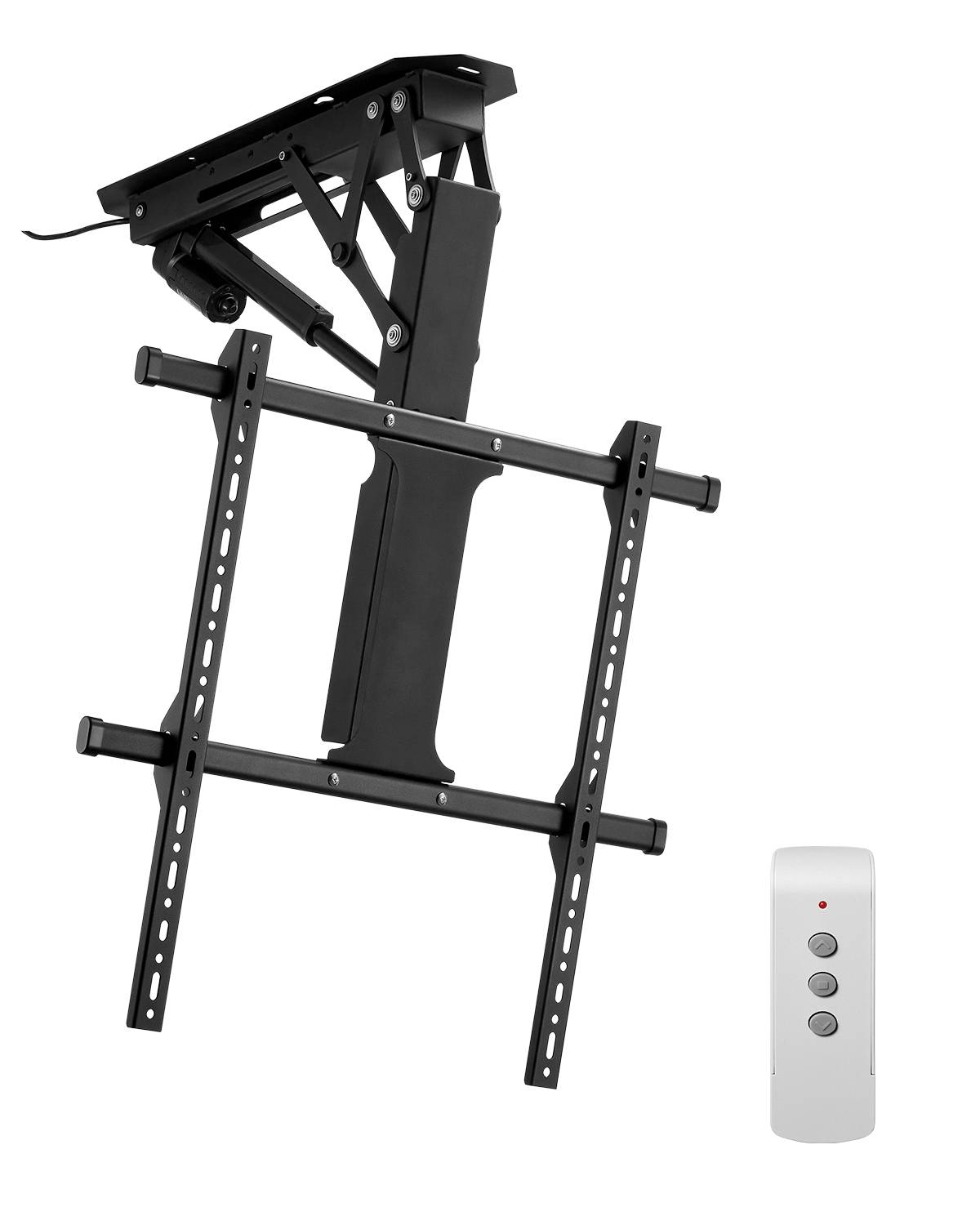 VEVOR Support TV plafond motorisé 32-65", réglable électriquement, charge 40kg, VESA 600x600mm. - Image 1