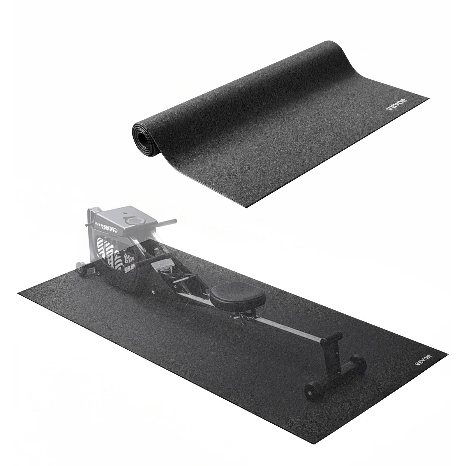 Vevor - VEVOR Tapis équipement exercice 915x1980x6mm, PVC, tapis course. - Image 1